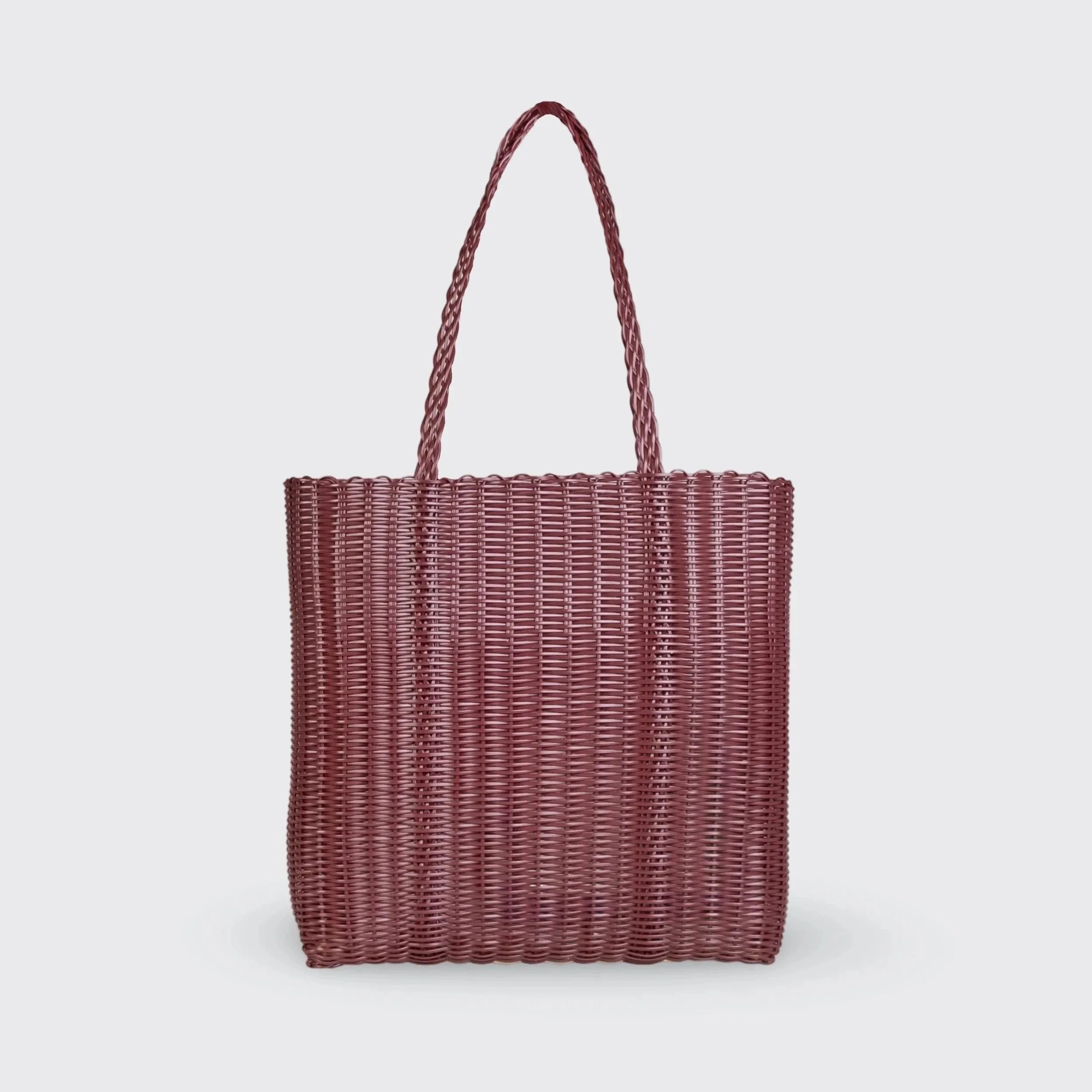 Rayas Basket Tote Maroon