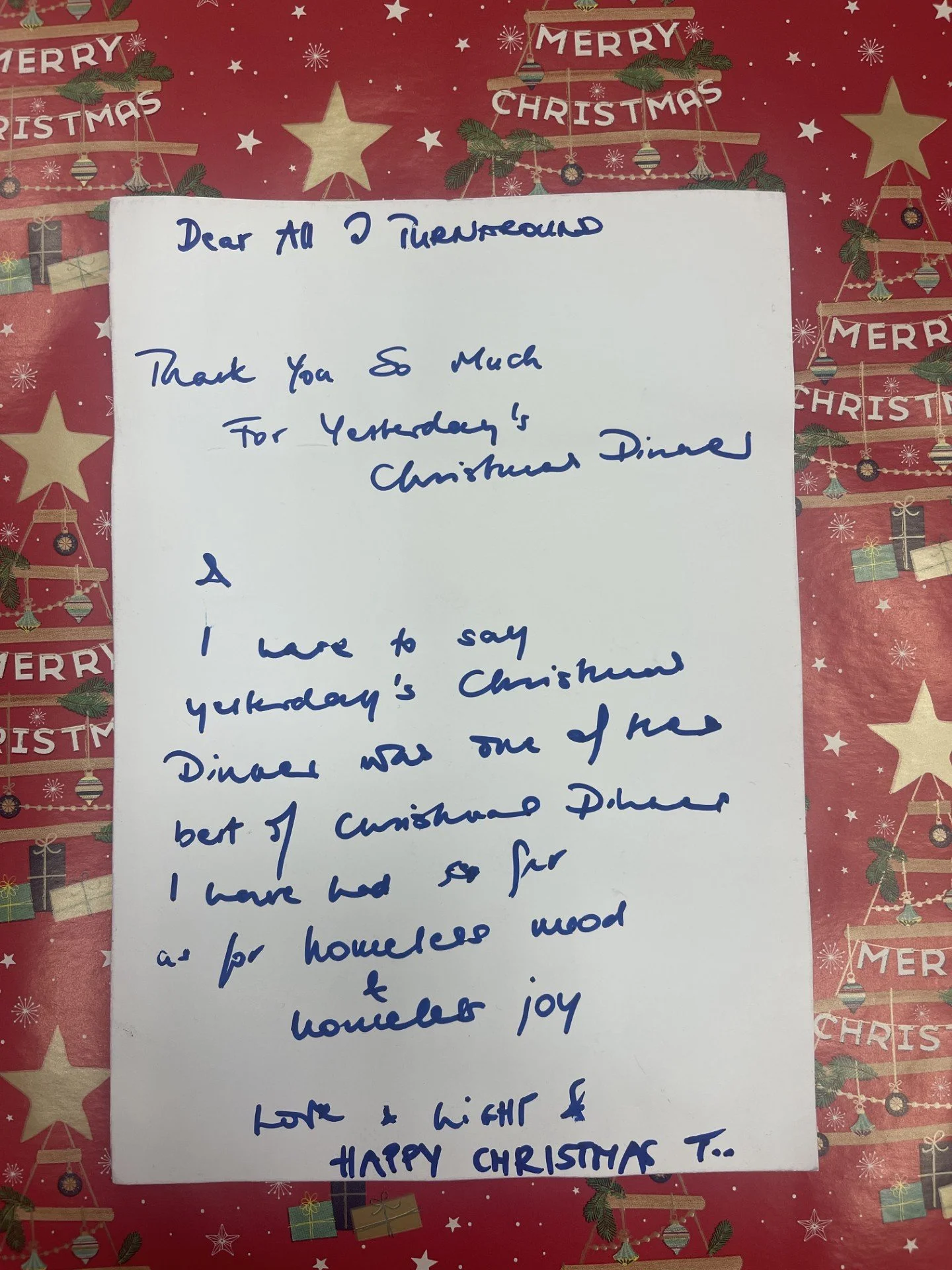 A Christmas Thank You That Meant the World to Us 🎄