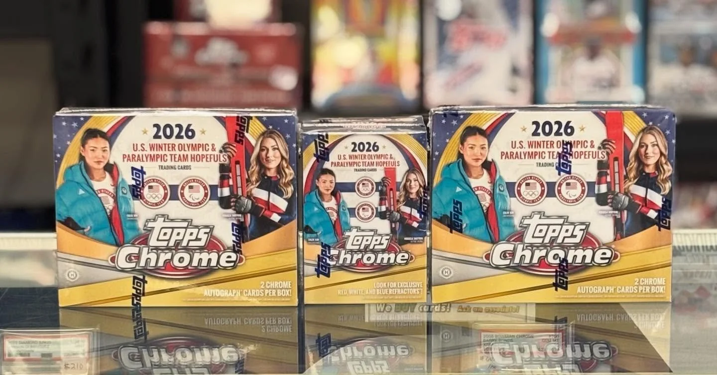 2025 Topps Chrome US Olympics &amp; Paralympic Hopefuls hobby &amp; blaster boxes now available! 

With the Winter Olympics around the corner, swing by the shop for a box today!