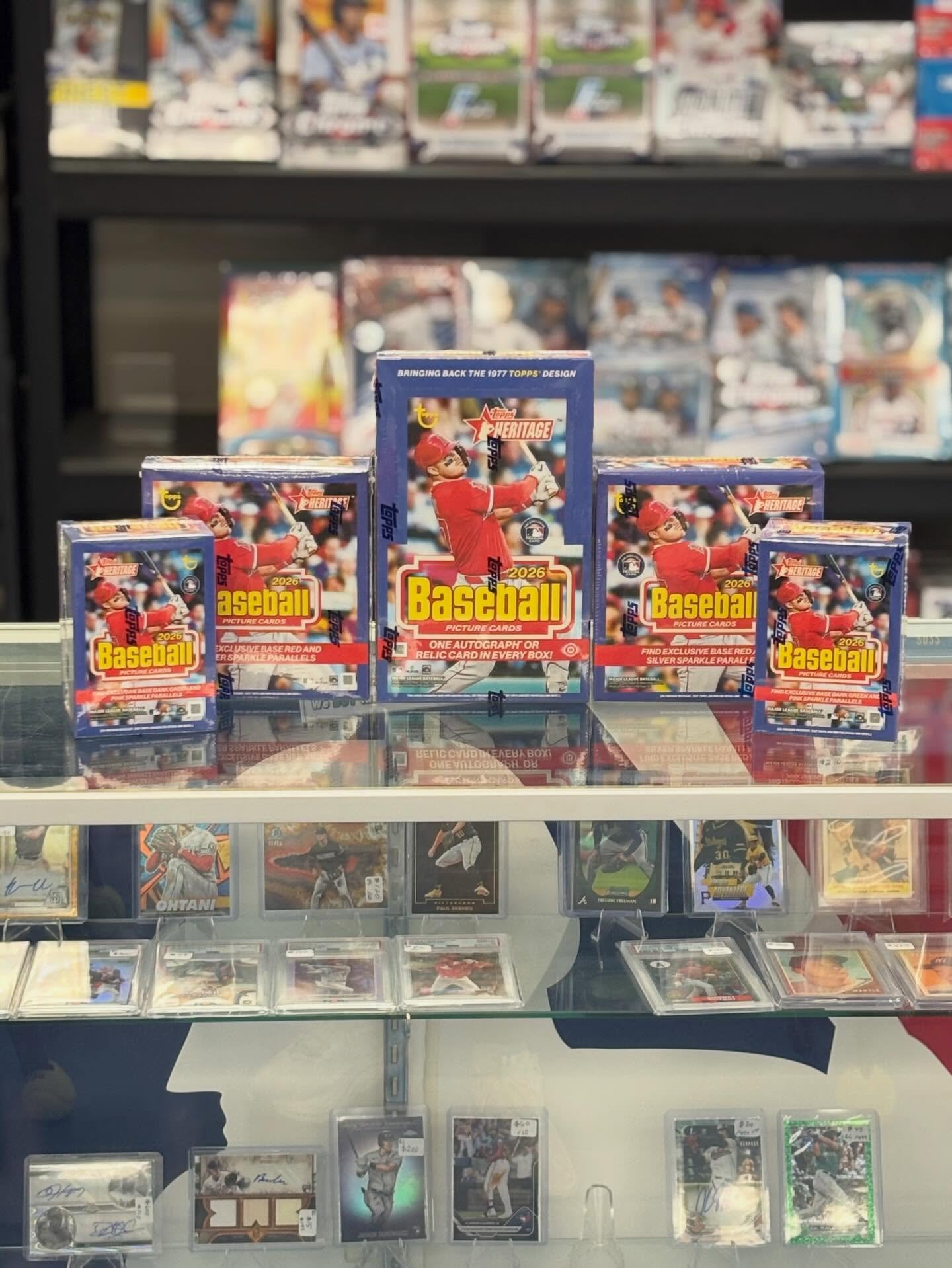2026 Topps Heritage release day! 

WBC got you in the baseball mood? Swing by the shop for a hobby, mega, or blaster box!