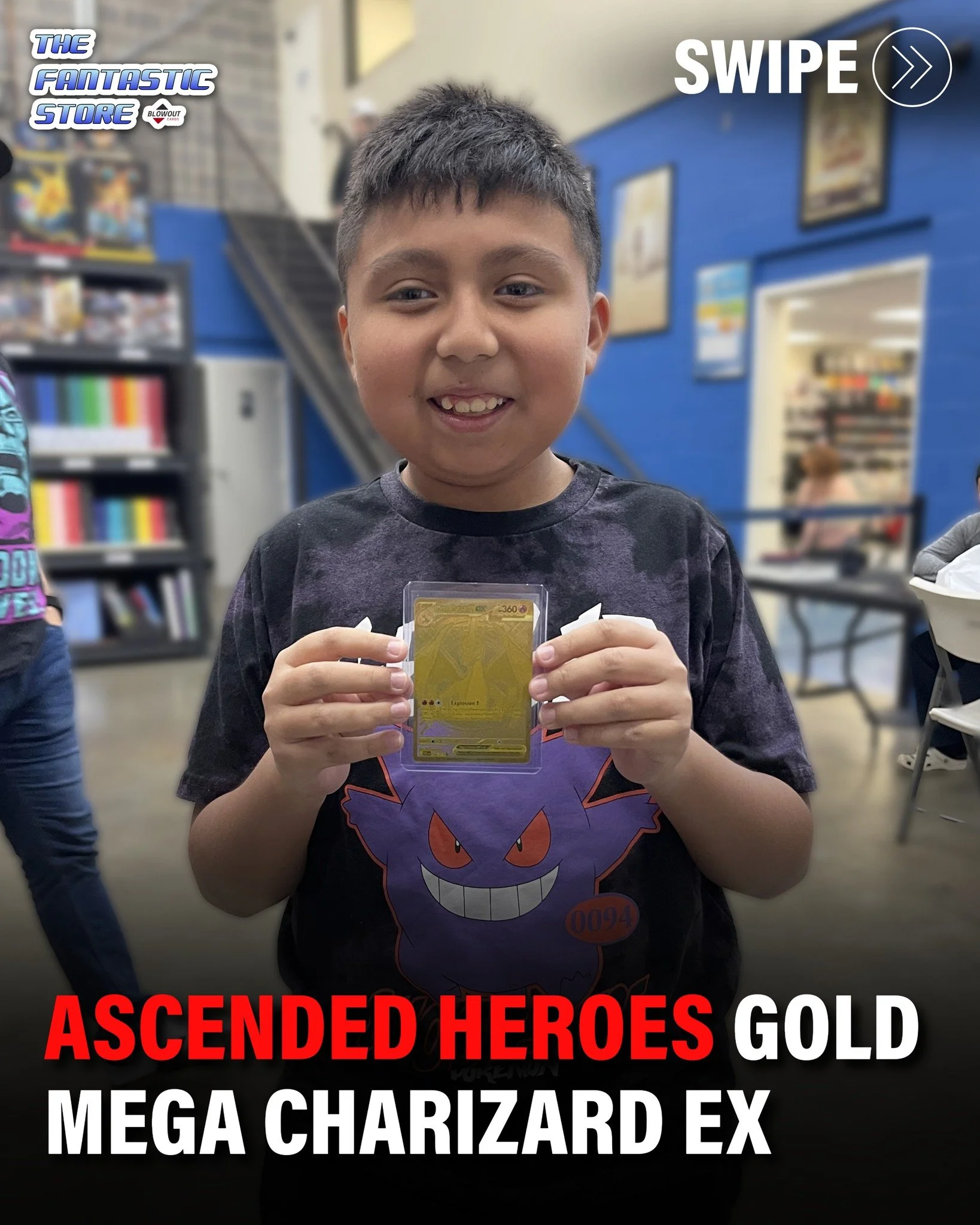Bryan's always pulling heat... take a peek at this Gold Mega Charizard EX from Ascended Heroes! Cheers to your next rip with us, and thank you for sharing this one with our community.

#charizard #charizardcard #pokemon #pokemonpulls #pokemontcg #pok