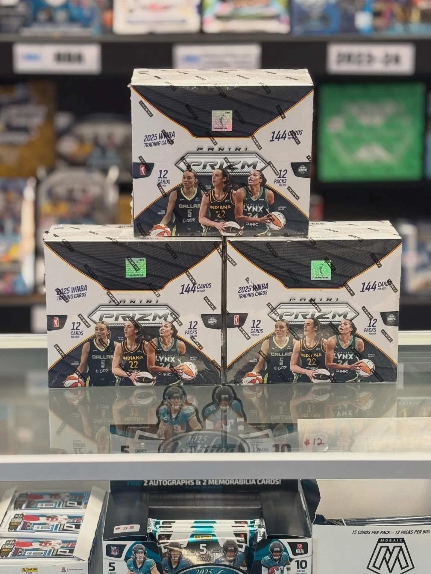 2025 Panini WNBA Prizm now available! 

Swing by the shop to pick up a box today!