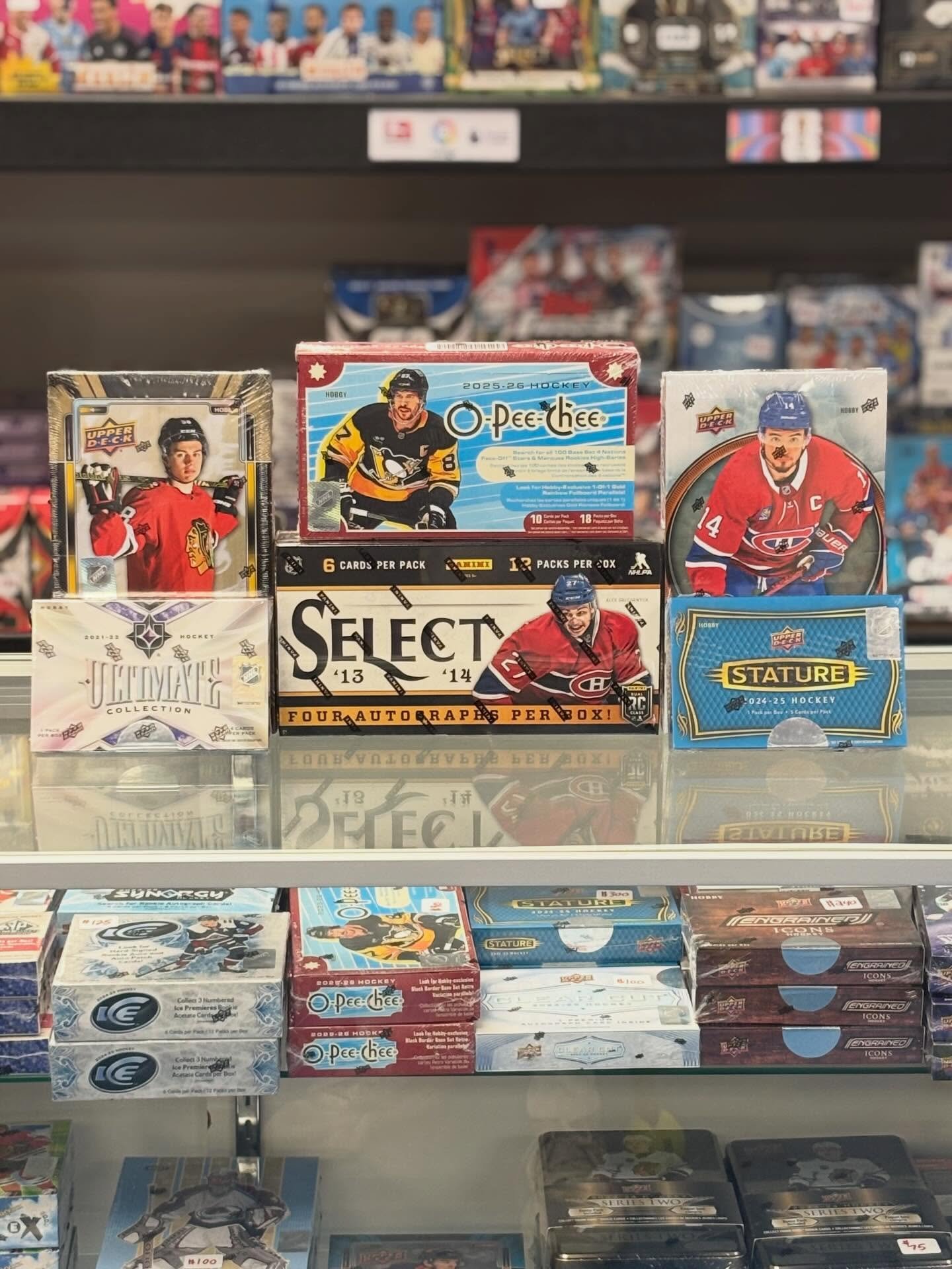 🏒 Playoff hockey &amp; National Hockey Card Day are right around the corner (April 11th)! 🏒 

Swing by the shop to check out our hockey selection!
