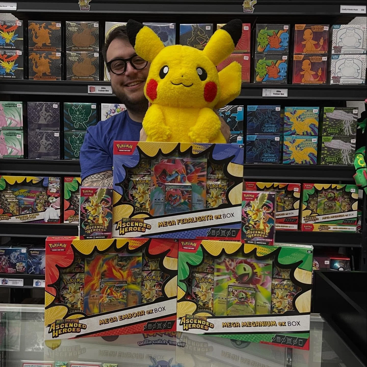 NEW RELEASES: Ascended Heroes booster bundles and Starter Collection Boxes are now available at The Fantastic Store! Who&rsquo;s gonna get the Forestchu or Mega Gengar today 👀 ✨