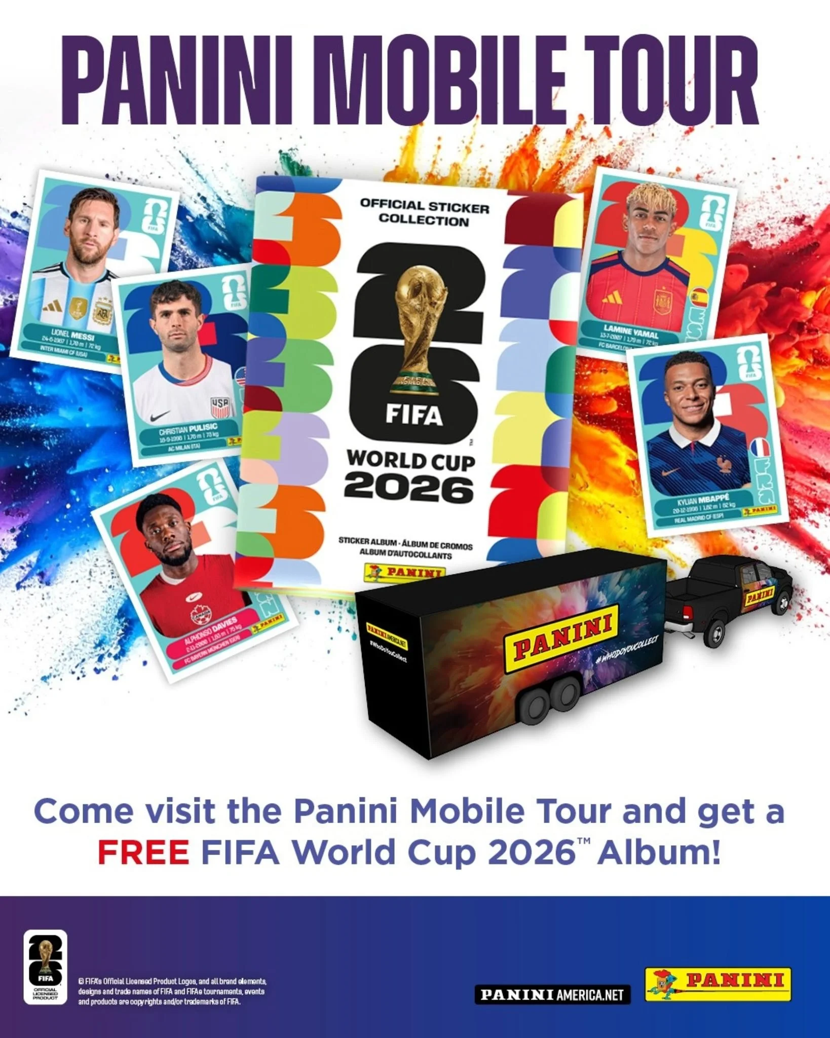 ⚽ The Panini World Cup Mobile Tour is stopping by The Fantastic Store! 👀

2026 Panini World Cup Soccer Sticker ALBUMS &amp; BOXES are AVAILABLE NOW in-store, grab 'em while they're hot!

Join us Friday, May 8th from 2:00 &ndash; 5:00 PM to:
&bull; G