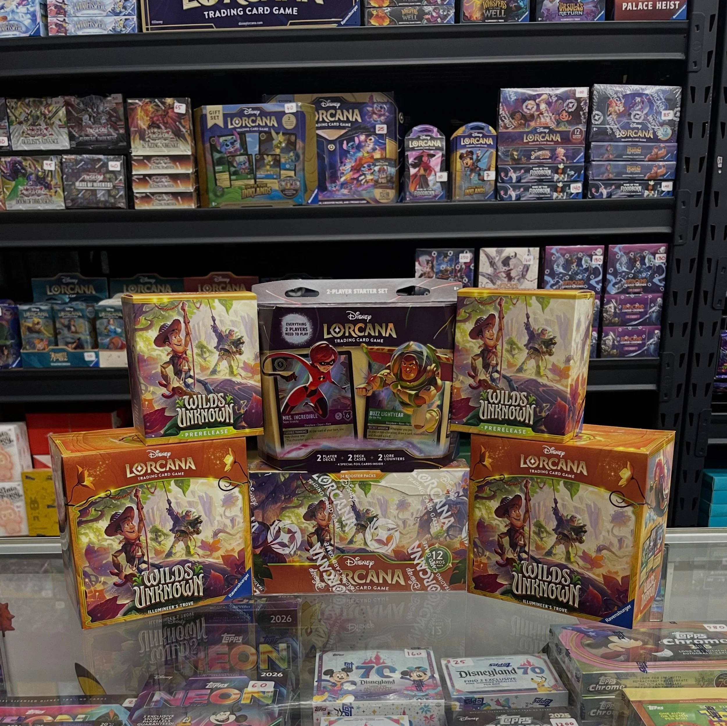 NEW RELEASES: We got three major releases today in the gaming center at The Fantastic Store!

Disney Lorcana Wilds Unknown, Yu Gi Oh Blazing Dominion, and Riftbound Unleashed. Stop by the store today and let&rsquo;s see some hits!