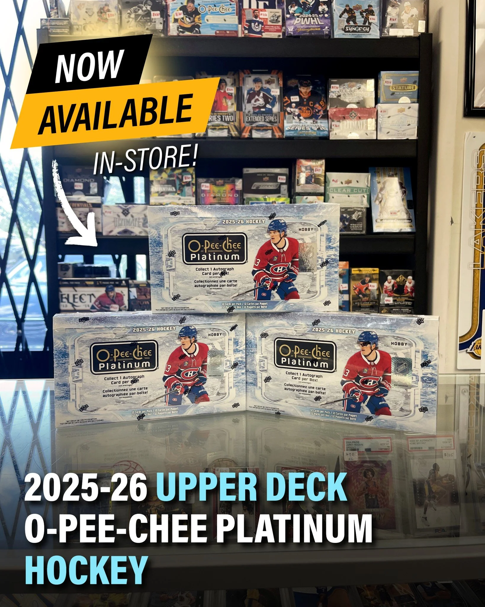 2025-26 Upper Deck O-Pee-Chee Platinum Hockey is AVAILABLE NOW at The Fantastic Store. Chase fresh rookies, colorful parallels, and the clean Platinum shine collectors know and love.

Secure your boxes and rip the newest hockey set from Upper Deck! C
