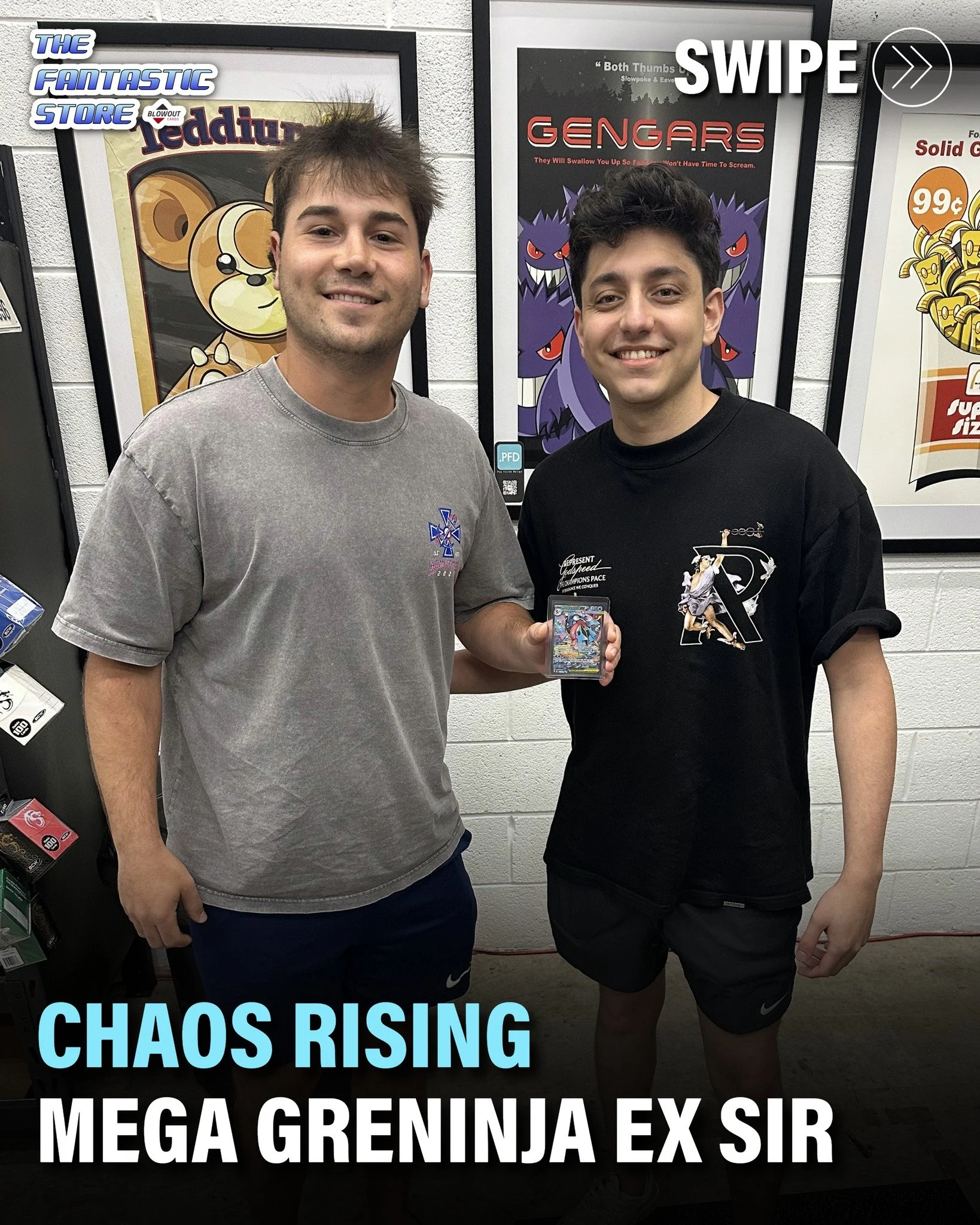 The current top chase from Chaos Rising, the Greninja EX SIR, was pulled right in front us by Zach and we love to see it. Thank you for showing off your pull and congratulations!

#chaosrising #pokemonpulls #pokemoncards #pokemontcg #thankyou #congra