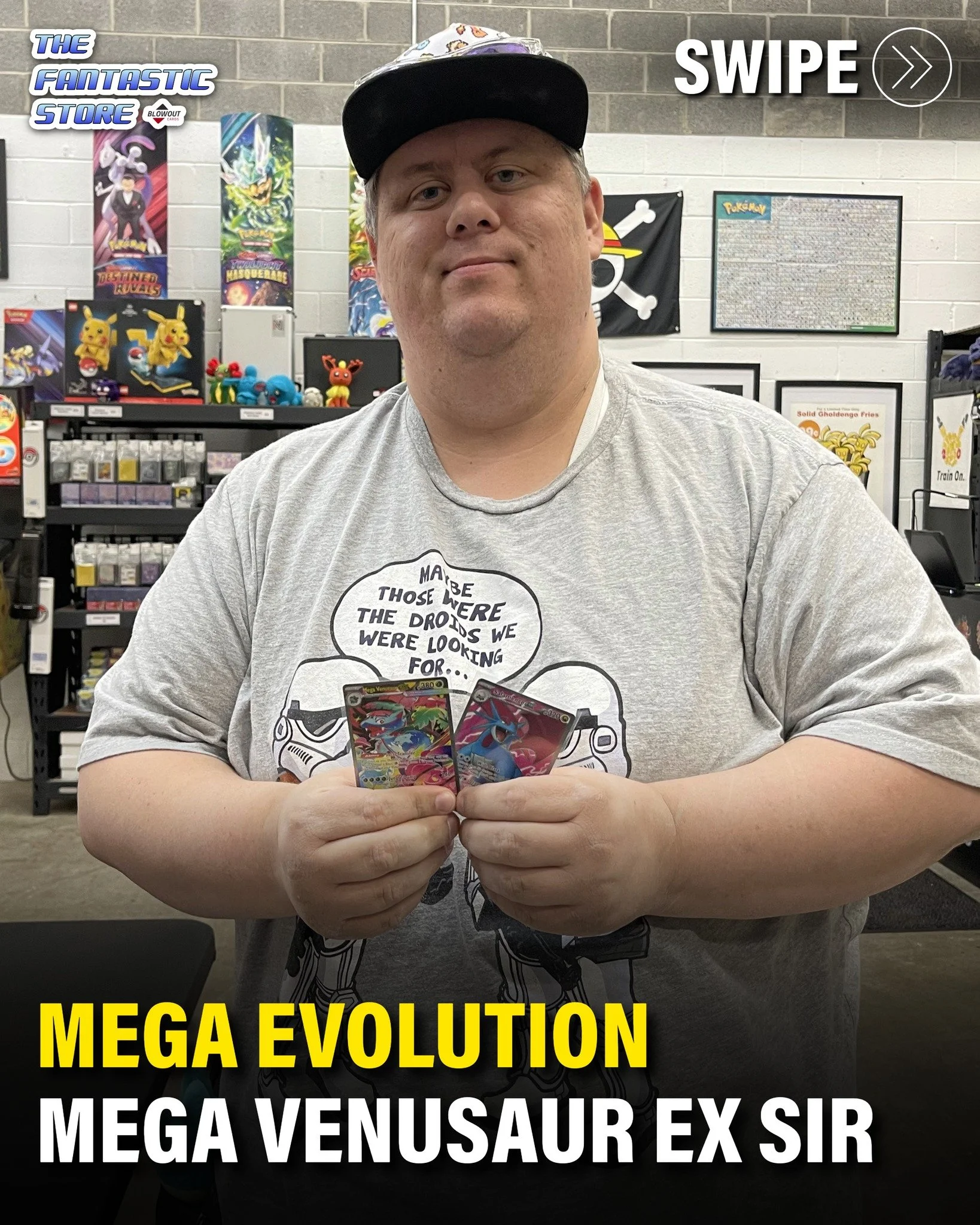 Kevin was ripping some Mega Evolution and pulled a Mega Venusaur EX SIR. Thank you for sharing the experience with our community Kevin!

#pokemon #pokemontcg #pokemoncards #megaevolution #venusaur #megavenusaur #thefantasticstore #thankyou #congratul