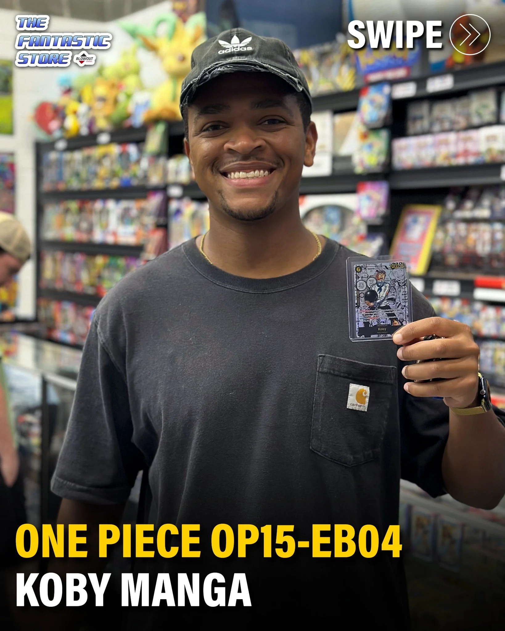 Big hit for Matt! Our community has been pulling Mangas from One Piece left and right. This time we're seeing the Koby Manga from OP15-EB04. I wonder when it will be my turn! 😂

Thank you for taking the time to share the experience with our team, an