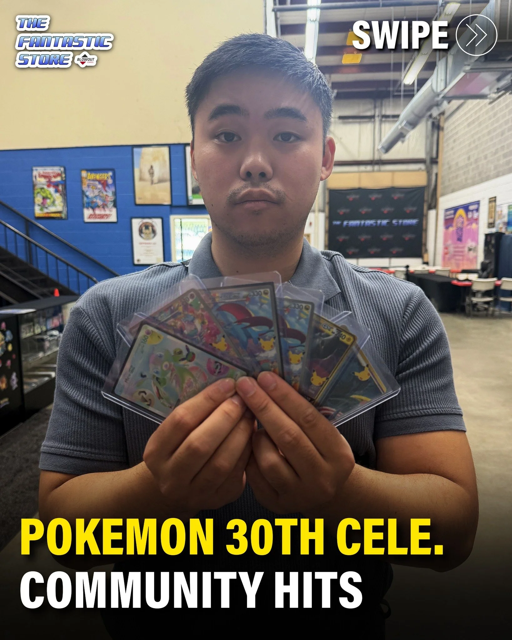 We had a ton of in-store pulls from the release of Pokemon 30th Celebration! Swipe to see just some of the hits from release week!

Shout out to everyone who ripped with us, thank you for sharing the experience with our team and community, and congra