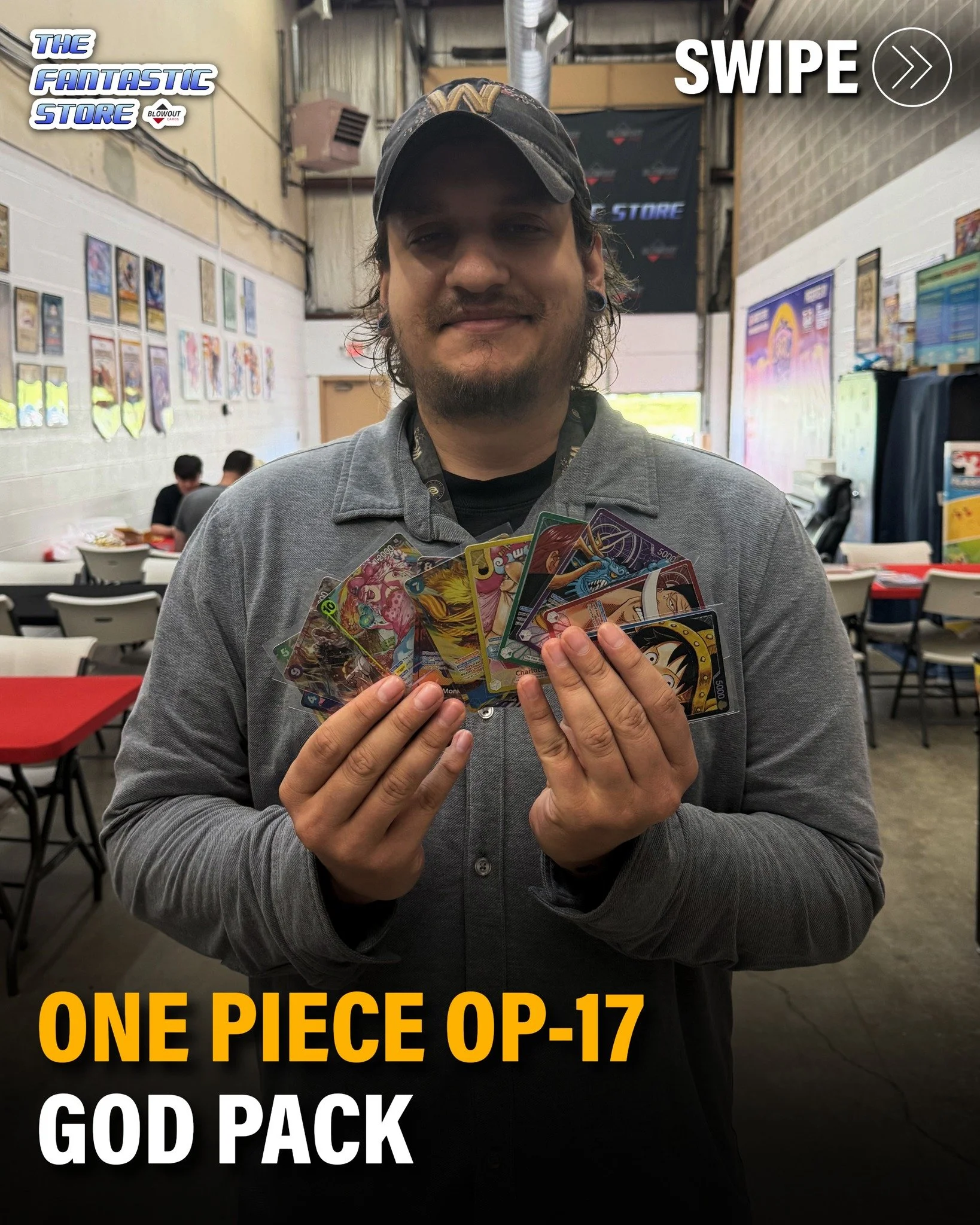 It's rare to see a One Piece "god pack", but Josh pulled one in-store right before our very eyes and we couldn't have been happier. Insane luck! Thanks for sharing the experience with us, and congratulations Josh.

#thefantasticstore #onepi