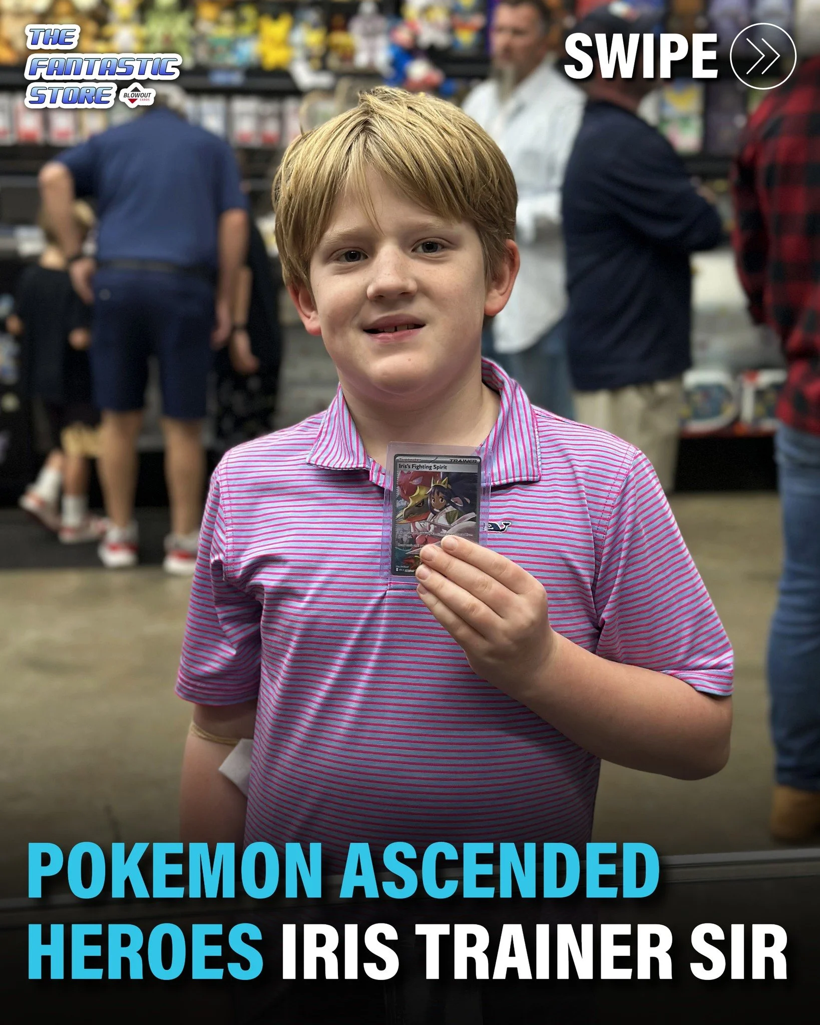 Grey was ripping some Ascended Heroes and pulled this Iris's Fighting Spirit Special Illustration Rare and wanted to show it off to our community! Any pull from this tough set is a win. 

Congratulation on the new trainer, and we hope you had fun rip