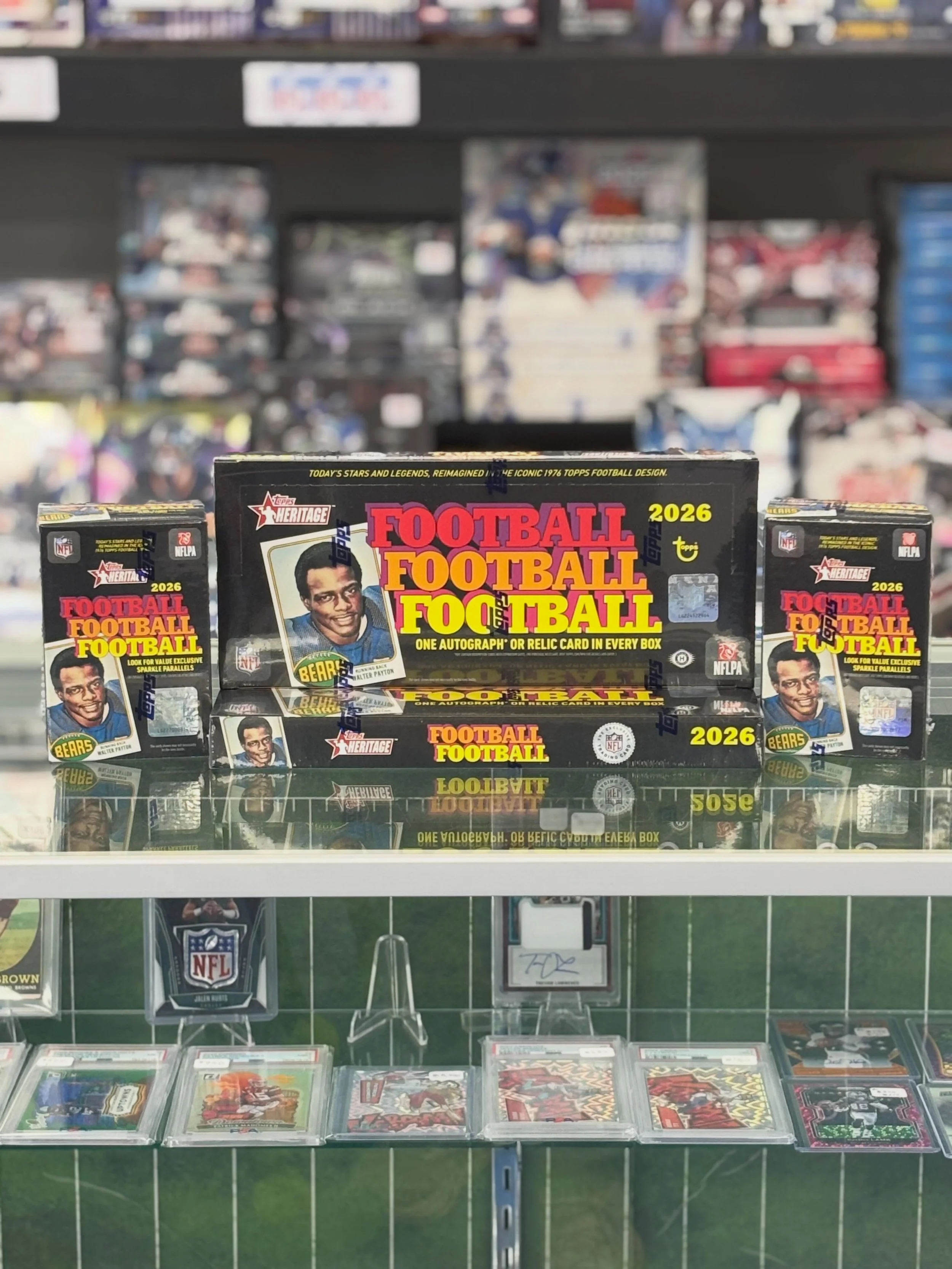 🏈 2026 Topps Heritage Football 🏈

Heritage football is officially back. Swing by the shop to pick up a box today!