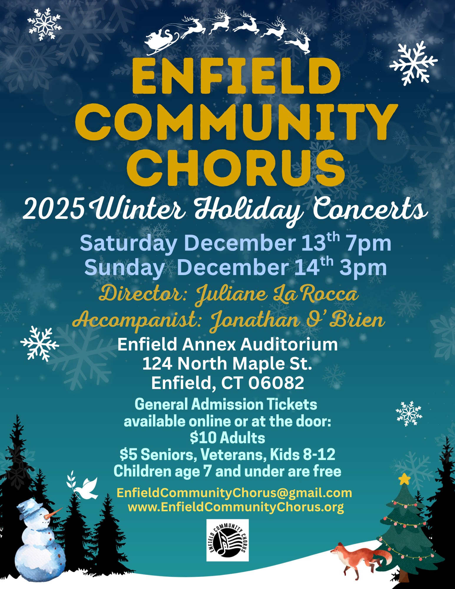 Enfield Community Chorus Winter Concert (Sunday 12/14)