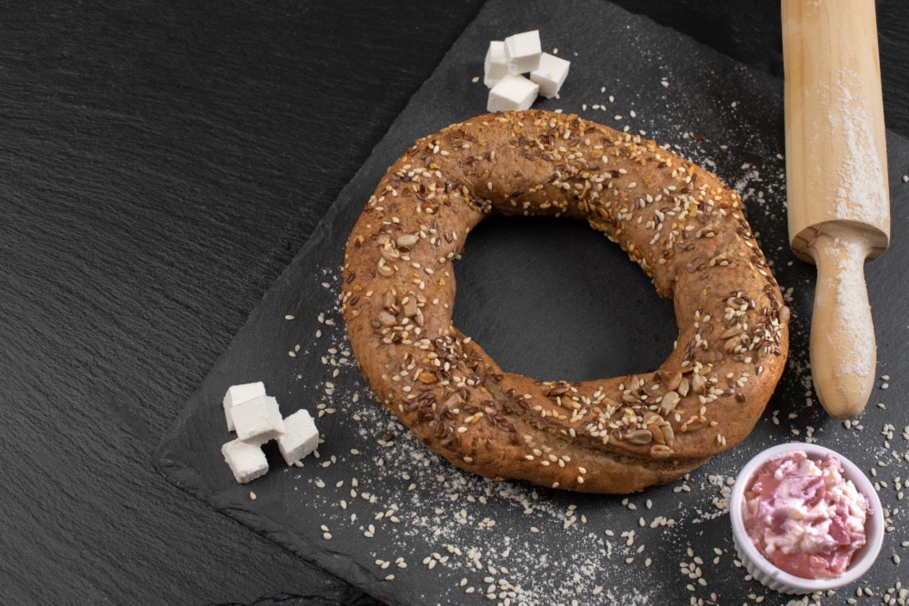 многозърнест геврек с филаделфия