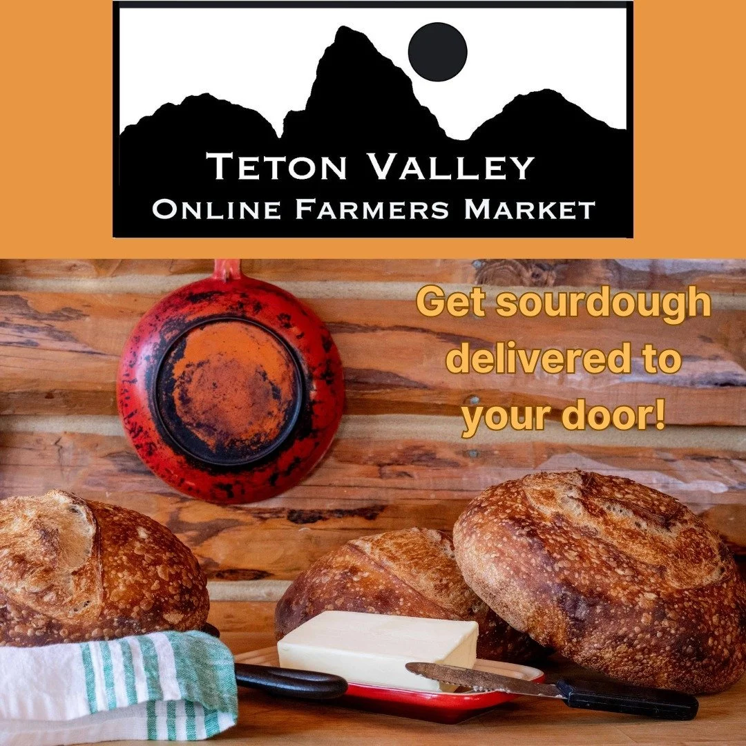 Sourdough is back at @tvfm_online! Get your weekly bread delivered to your door in Teton Valley and Jackson Hole. Order at the link in bio #sourdough #tetonvalley #jacksonhole