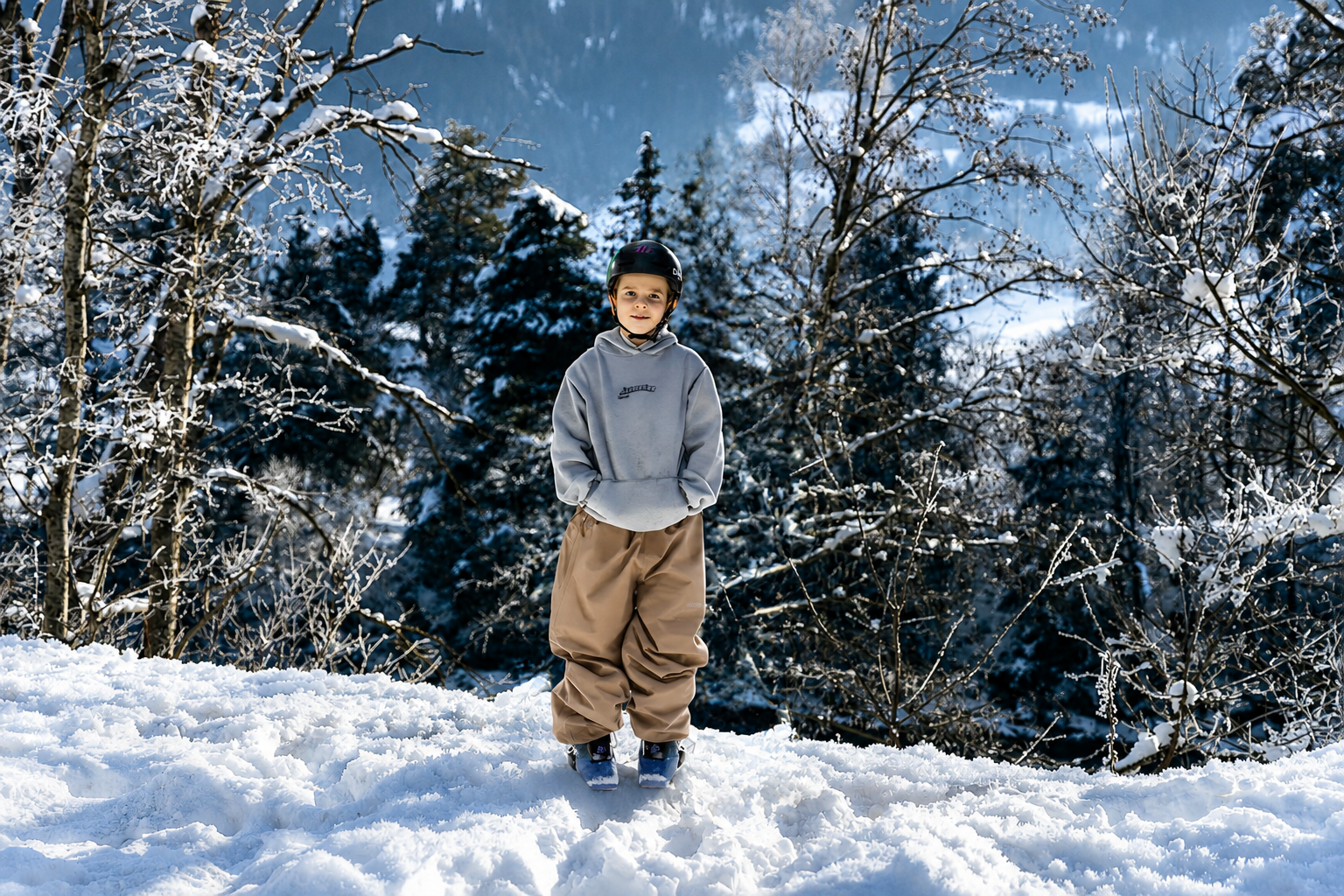 Drift Kids Baggy Snow Pant Kharki.png
