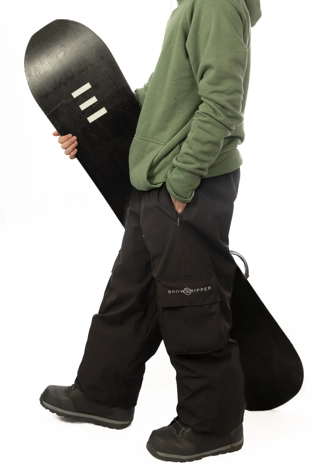 Baggy Snow Pants Black