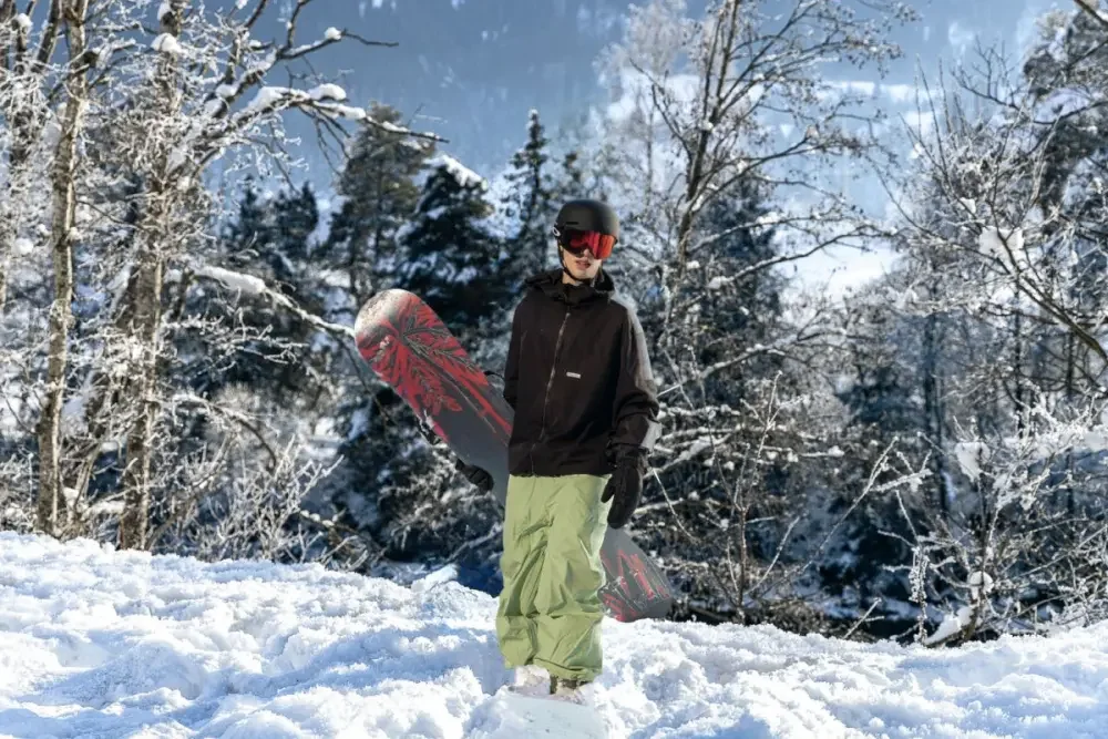 Drift Baggy Snow Pants – Mist Green