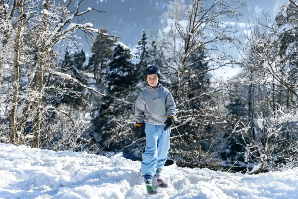 Kids Baggy Snow Pants Blue.webp