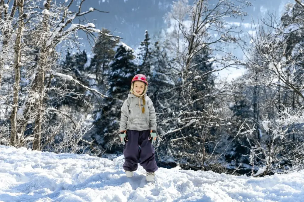 Girls Baggy Snow Pants Crown Blue.webp
