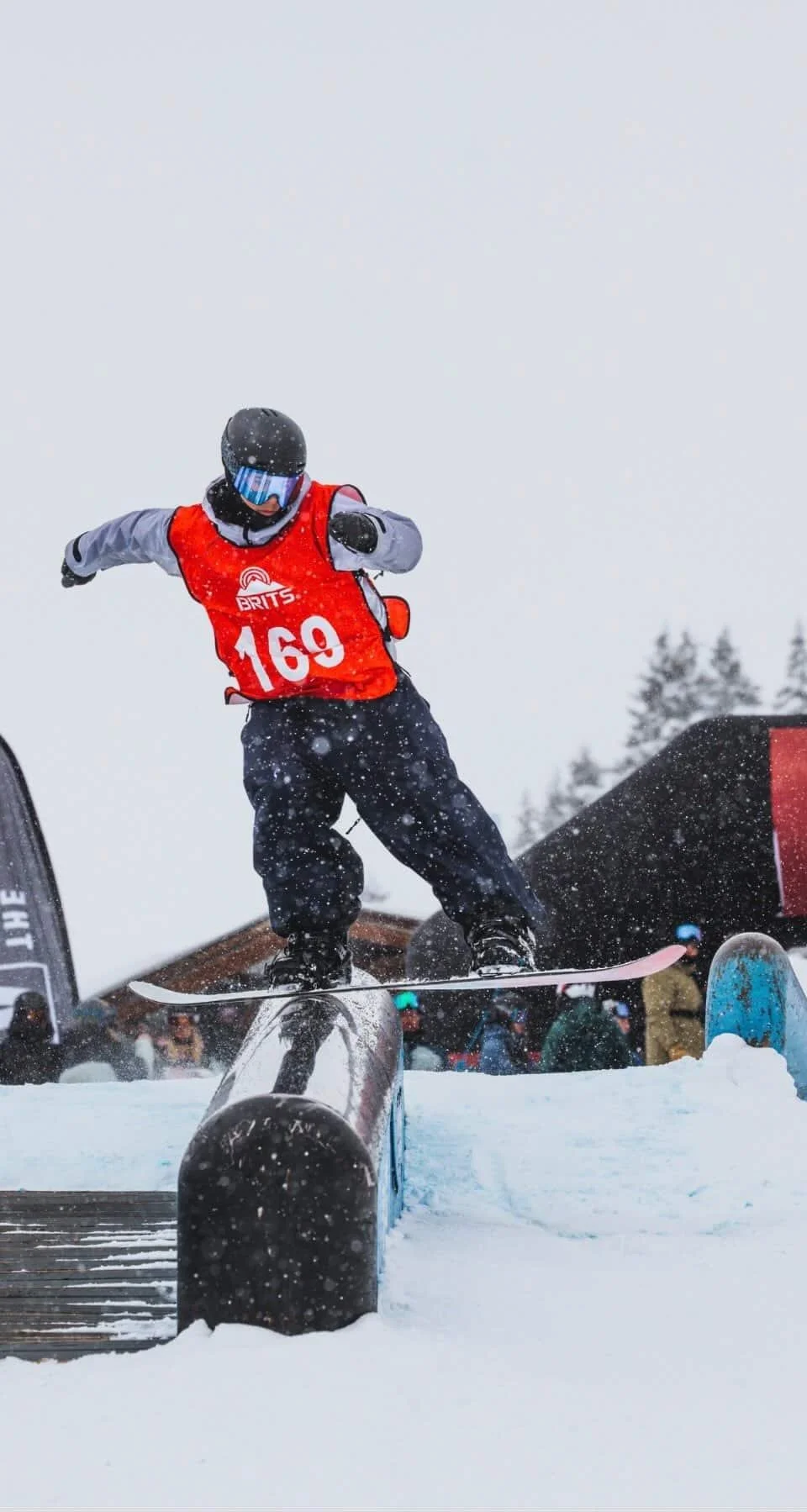 Baggy Snowboard Pants on Rails