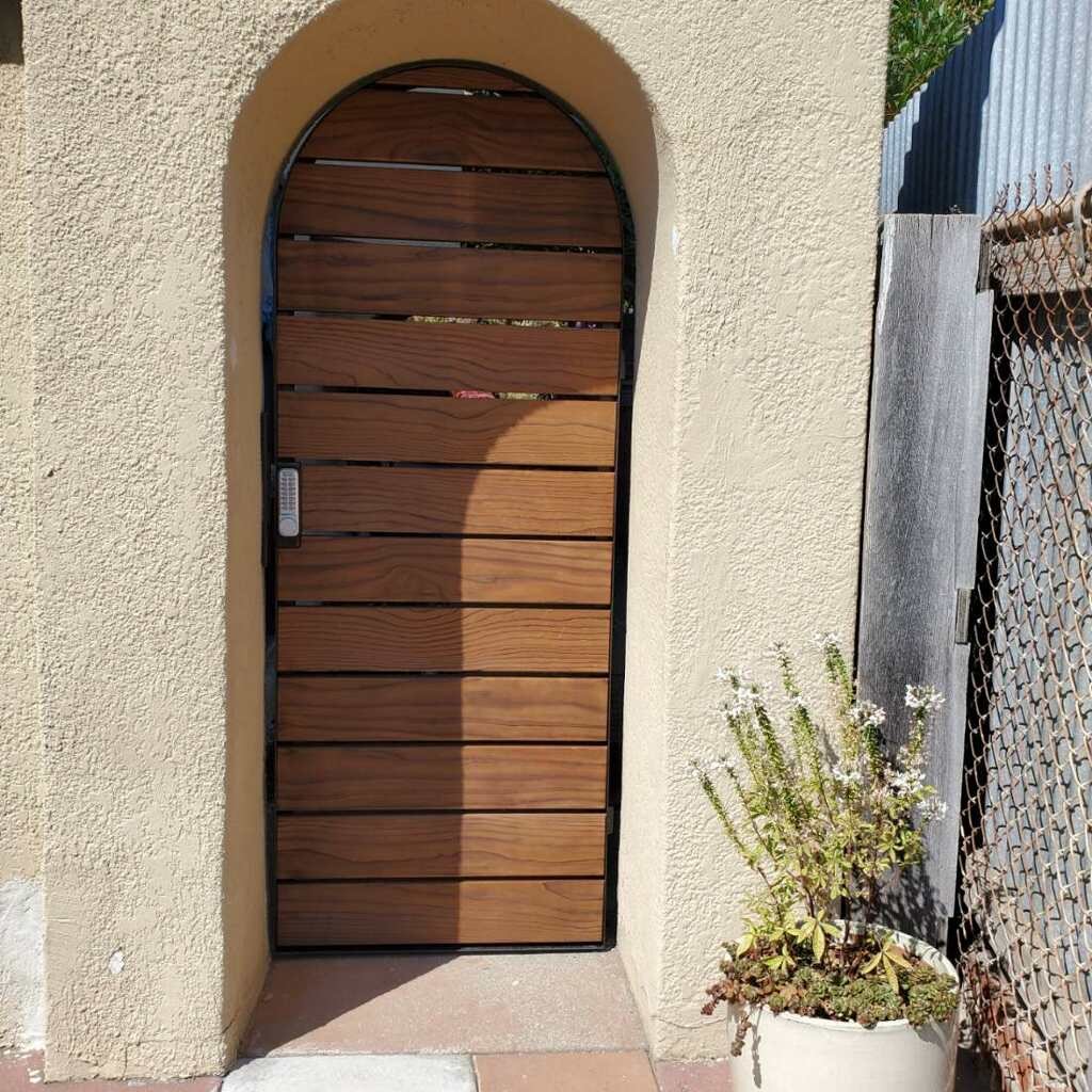 Garden Gate - Pakari wood and blackened steel