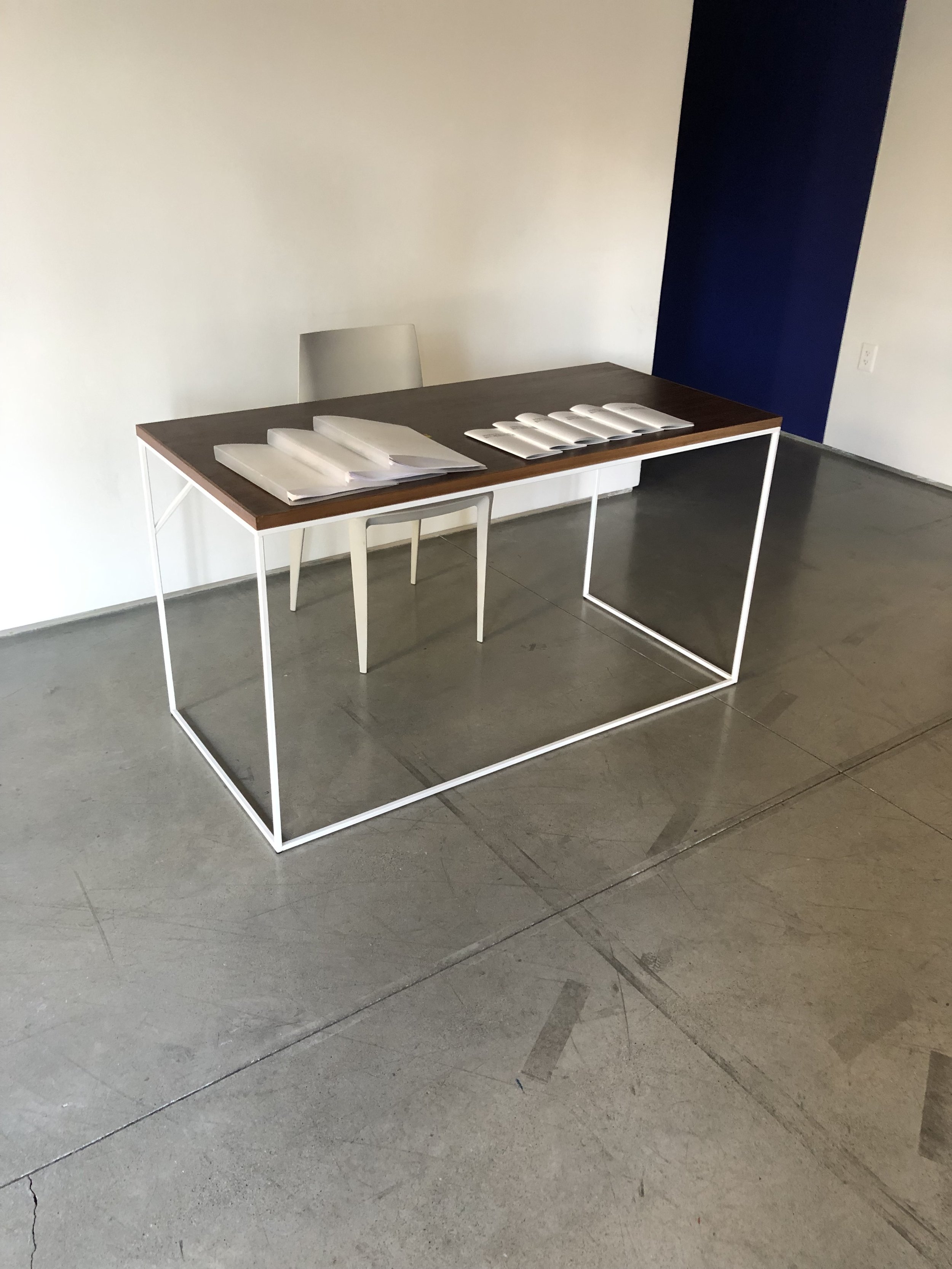 Art Gallery Desk - Painted Steel