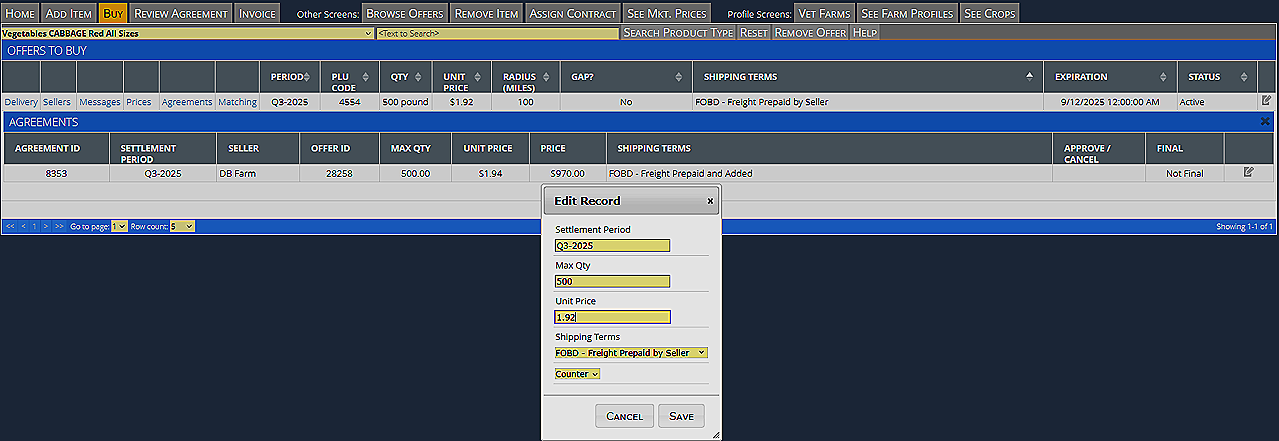 How to Negotiate via Binding Offers on SPECCX