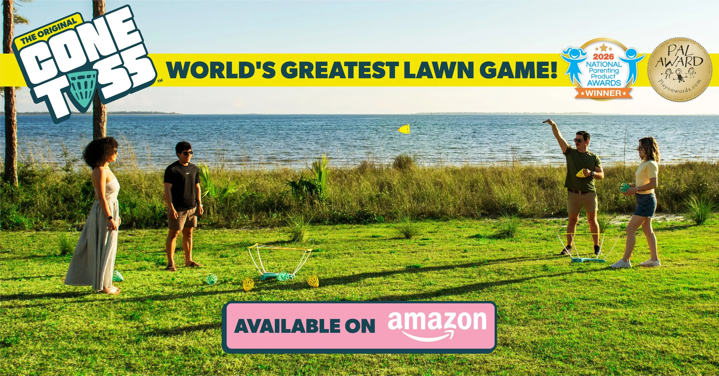The Original CONE TOSS: An Award-Winning Lawn Game Designed for More Outdoor Fun