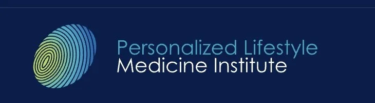 Logo for Personalized Lifestyle Medicine Institute with a circular design and text.