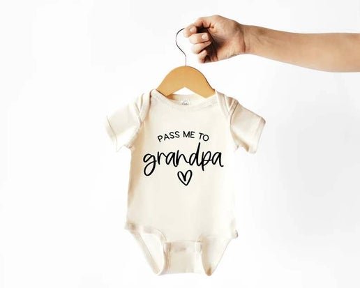 Pass Me To Grandpa Baby Bodysuit 0-3 months