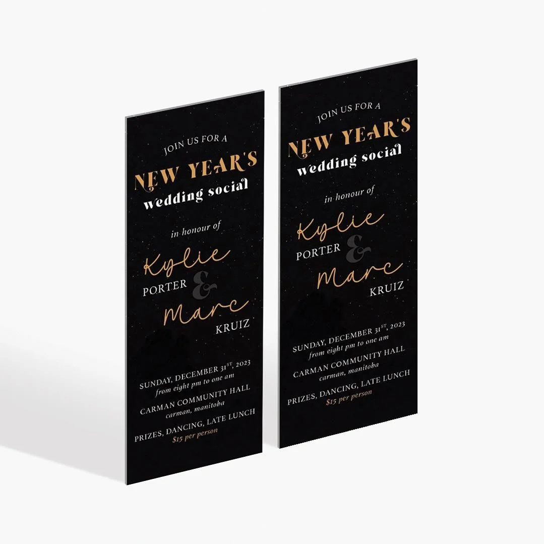 NYE Wedding Social Ticket Design 🍾

#joleneleannadesigns #social #manitobasocial #bride #groom #brideandgroom #celebrate #party #newyearseve #goodbye2023 #fundraising #wedding #weddingsocial #gettingmarried #engaged #weddingphotography #weddinginspi