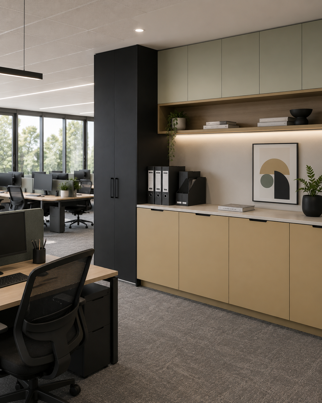 Create HPL commercial office joinery