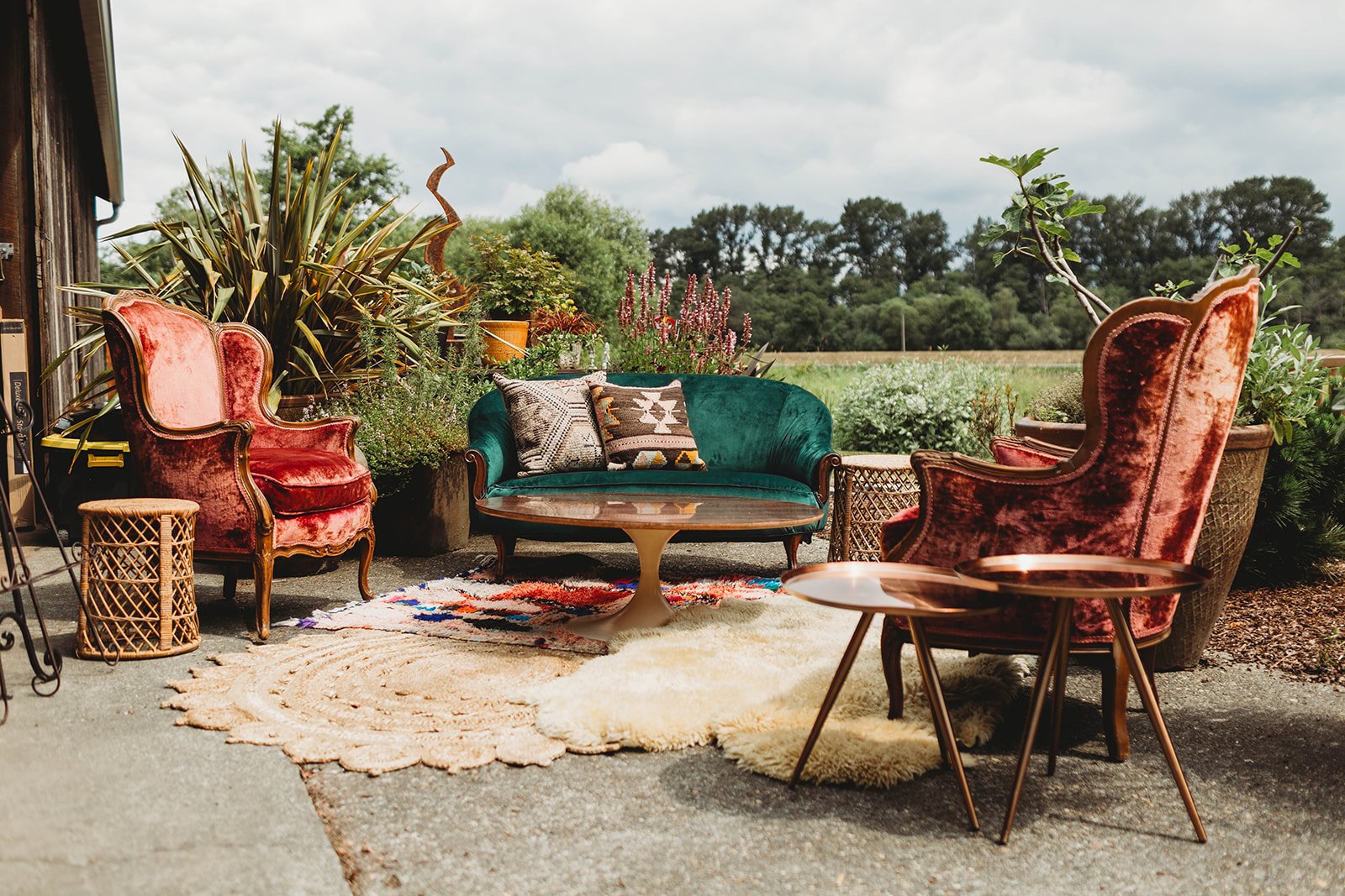 Wedding Day Do: Lounge Areas

Lounge areas are the perfect blend of comfort and elegance, offering your guests a cozy spot to relax, mingle, and soak in the celebration. These thoughtfully designed spaces, often featuring rented furniture like plush 