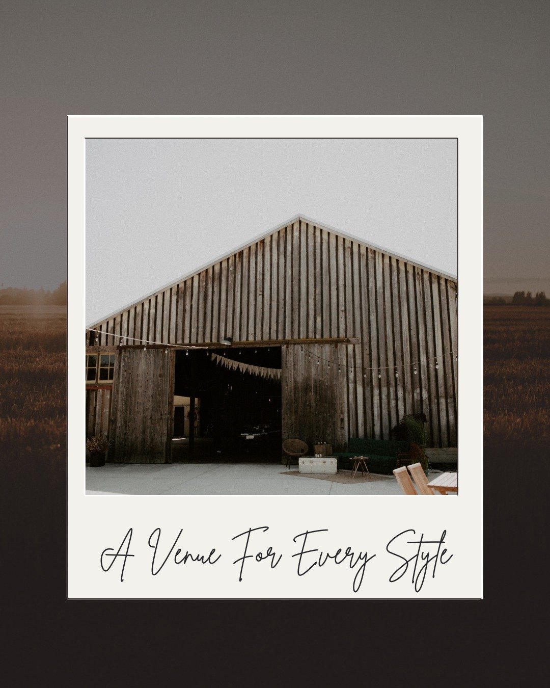 The Saltbox Barn isn&rsquo;t one-size-fits-all.
It&rsquo;s quiet enough for minimalists.
Warm enough for romantics.
Natural enough for boho dreamers.
Classic enough for a timeless &ldquo;I do.&rdquo;
And flexible enough for whatever you&rsquo;re drea