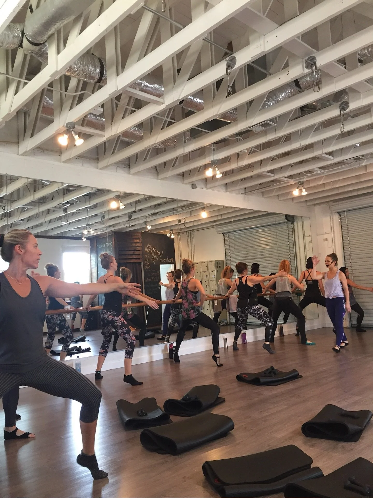 #2016 us 👯&zwj;♀️ @therapysocialfitness, who remembers our roll up garage doors? 😉