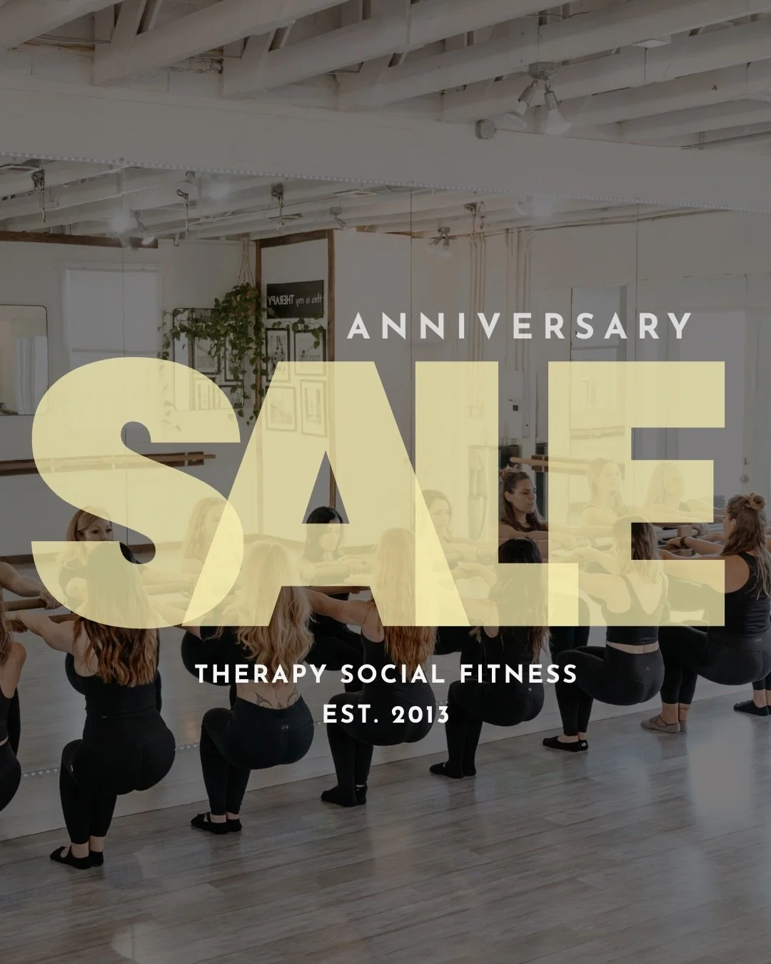 Thank you for 13 wonderful years of fitness and community 💪👯&zwj;♀️✨
Time to enjoy our biggest savings of the year! 

SAVE $13 off New Client Special 👉 Use code: NEWCLIENT13 at checkout 

Buy 8 class pack 👉 get 3 FREE. 6 month expiration. Limit o