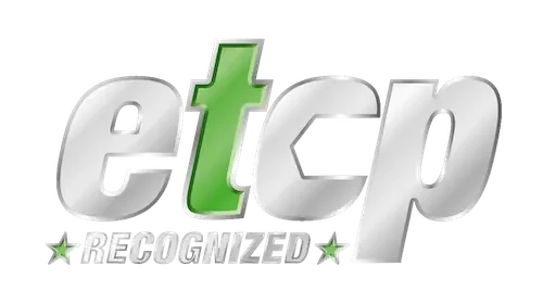 ETCP Recognized logo with green and gray text