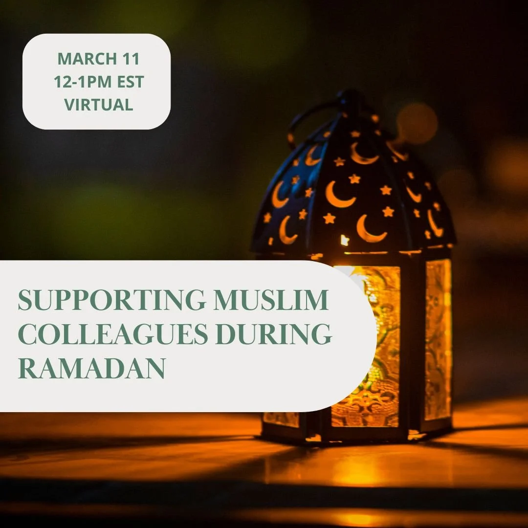 Supporting Muslim Colleagues During Ramadan training session flyer
