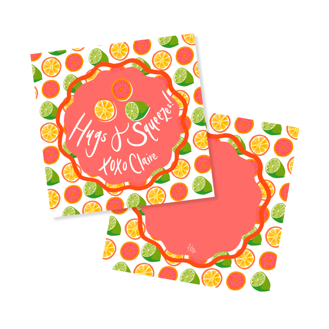 Hugs & Squeezes Tags or Stickers