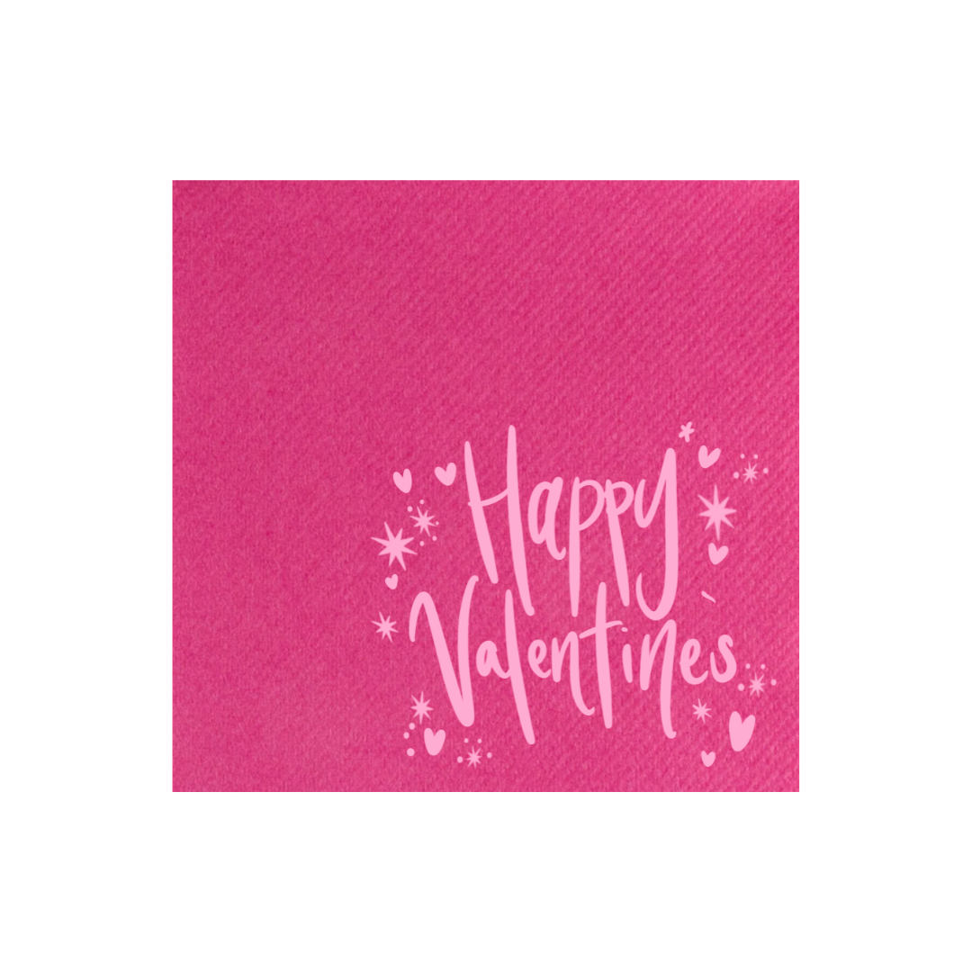 Happy Valentine's Cocktail Napkins
