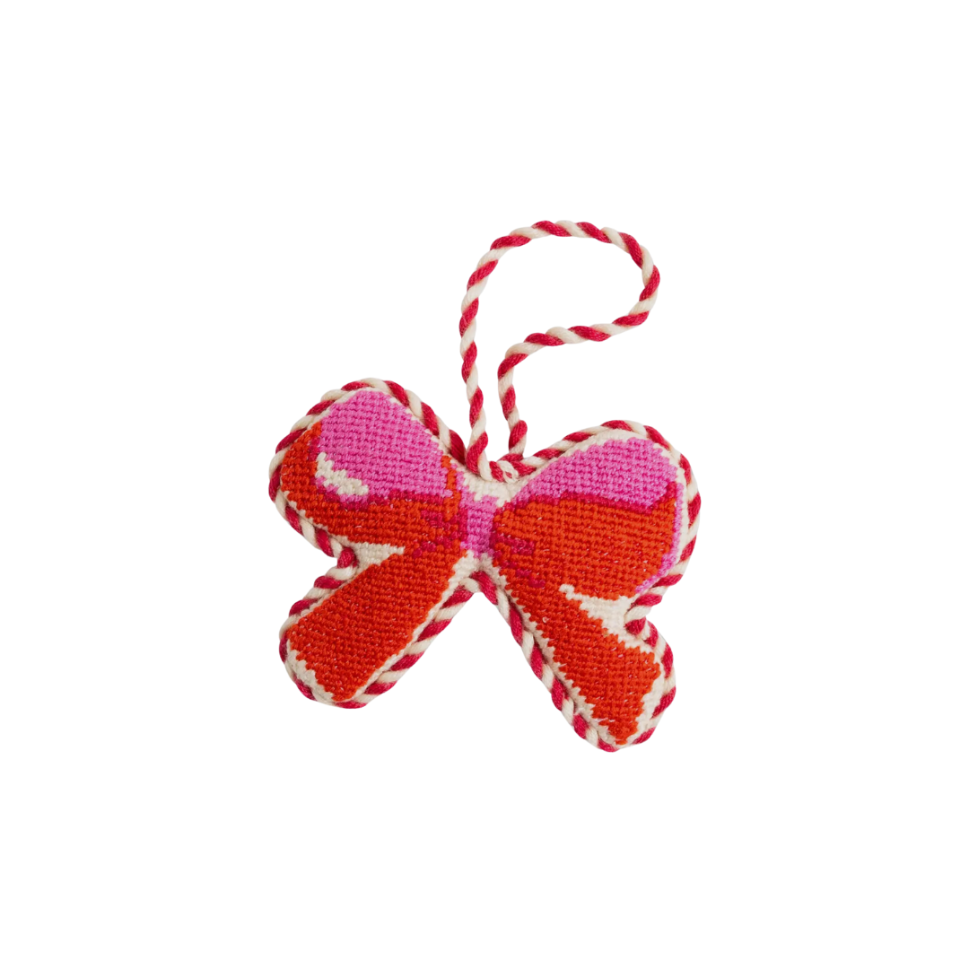 Bow Needlepoint Ornament
