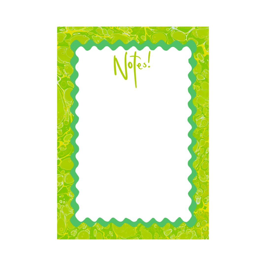 Spring Marble Notepad