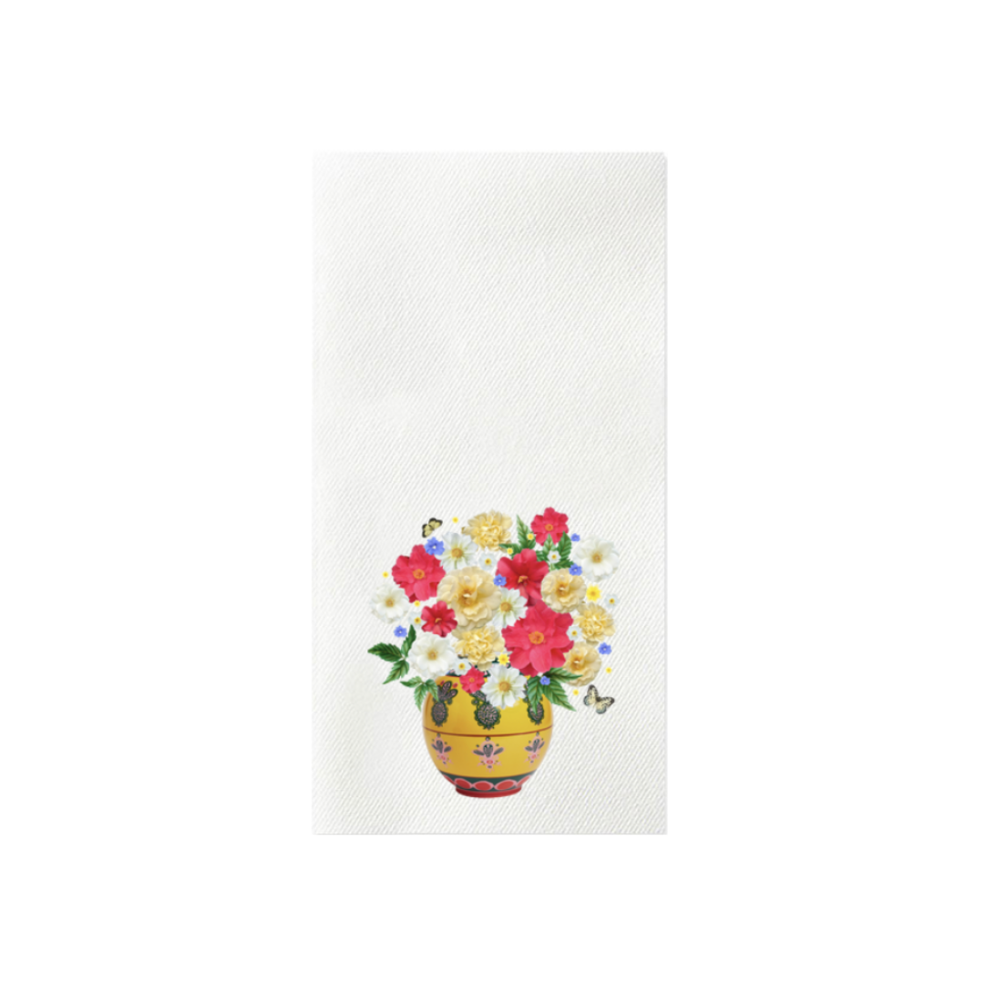 Karey Bancroft x FP Yellow Floral Guest Towels
