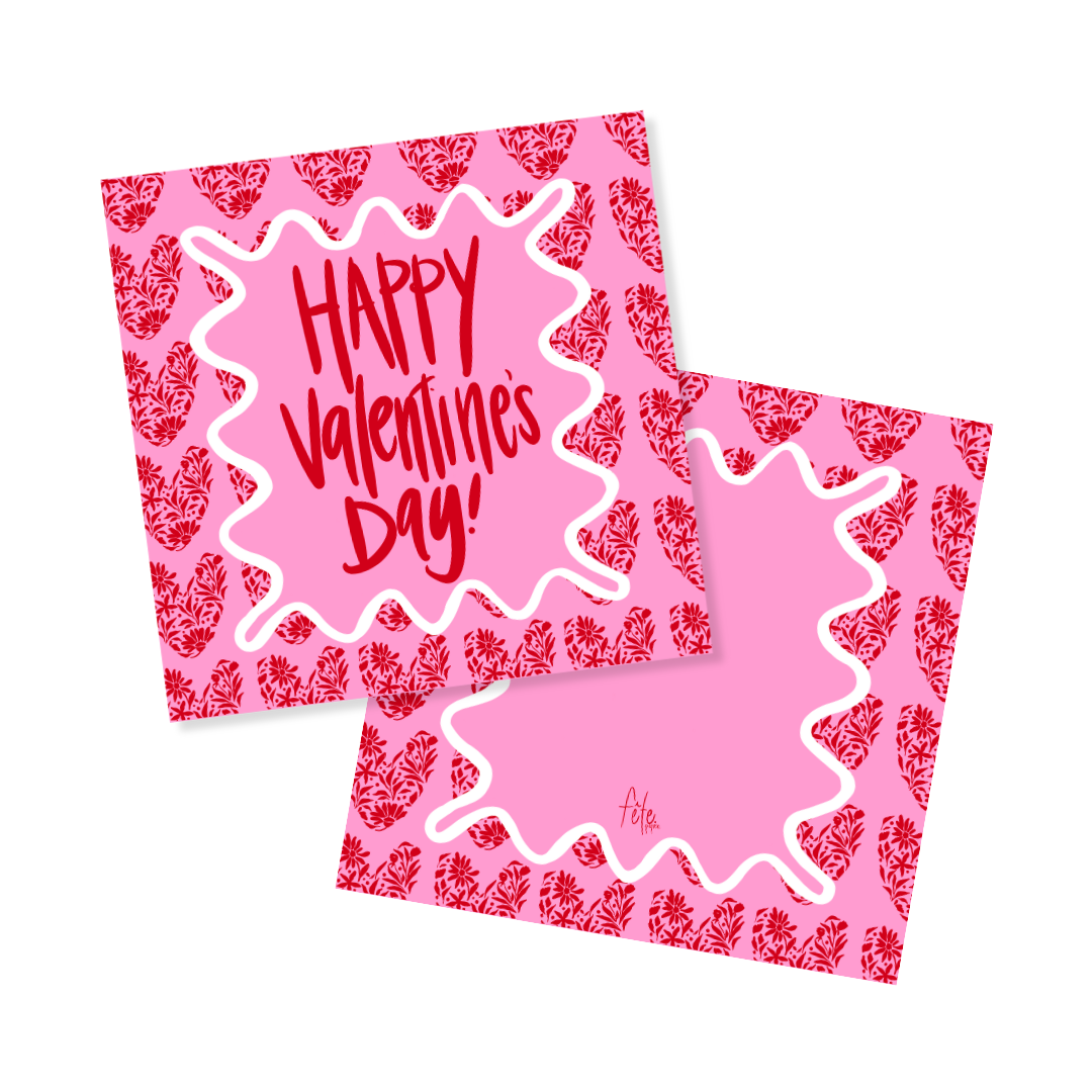 Floral Heart Tags or Stickers