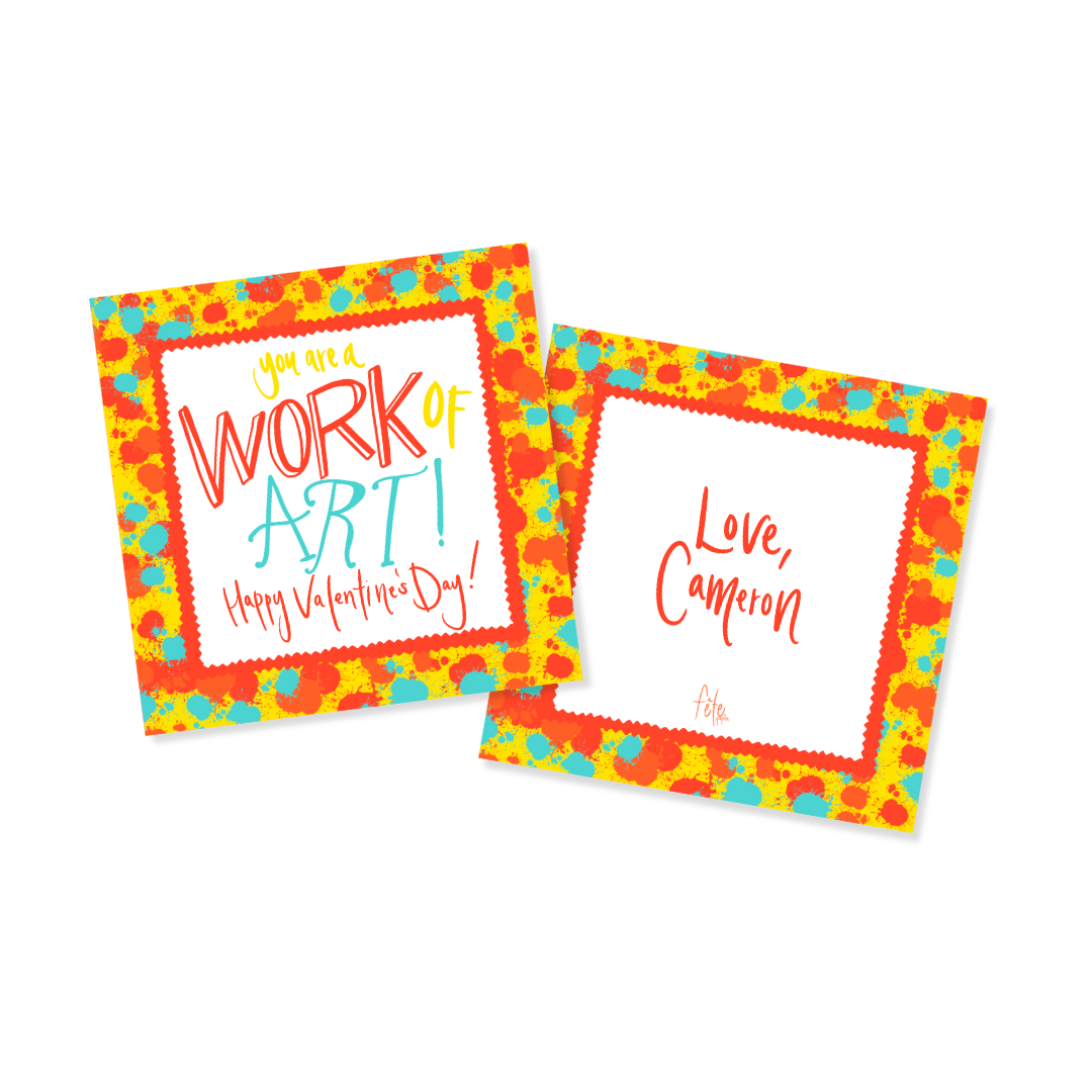 Work of Art! Tags or Stickers