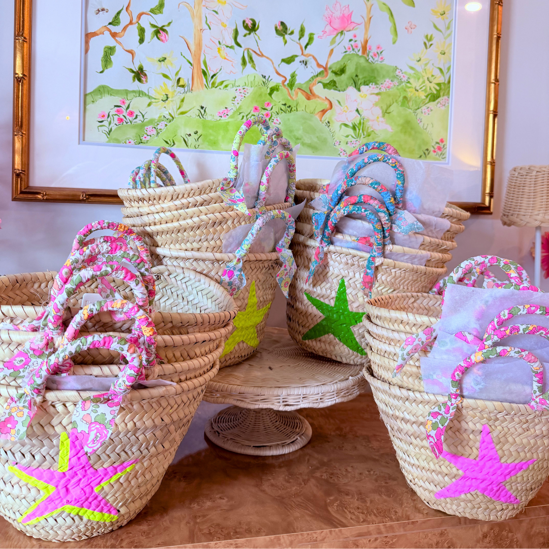 Breck & Grier for Fête Papier Straw Baskets
