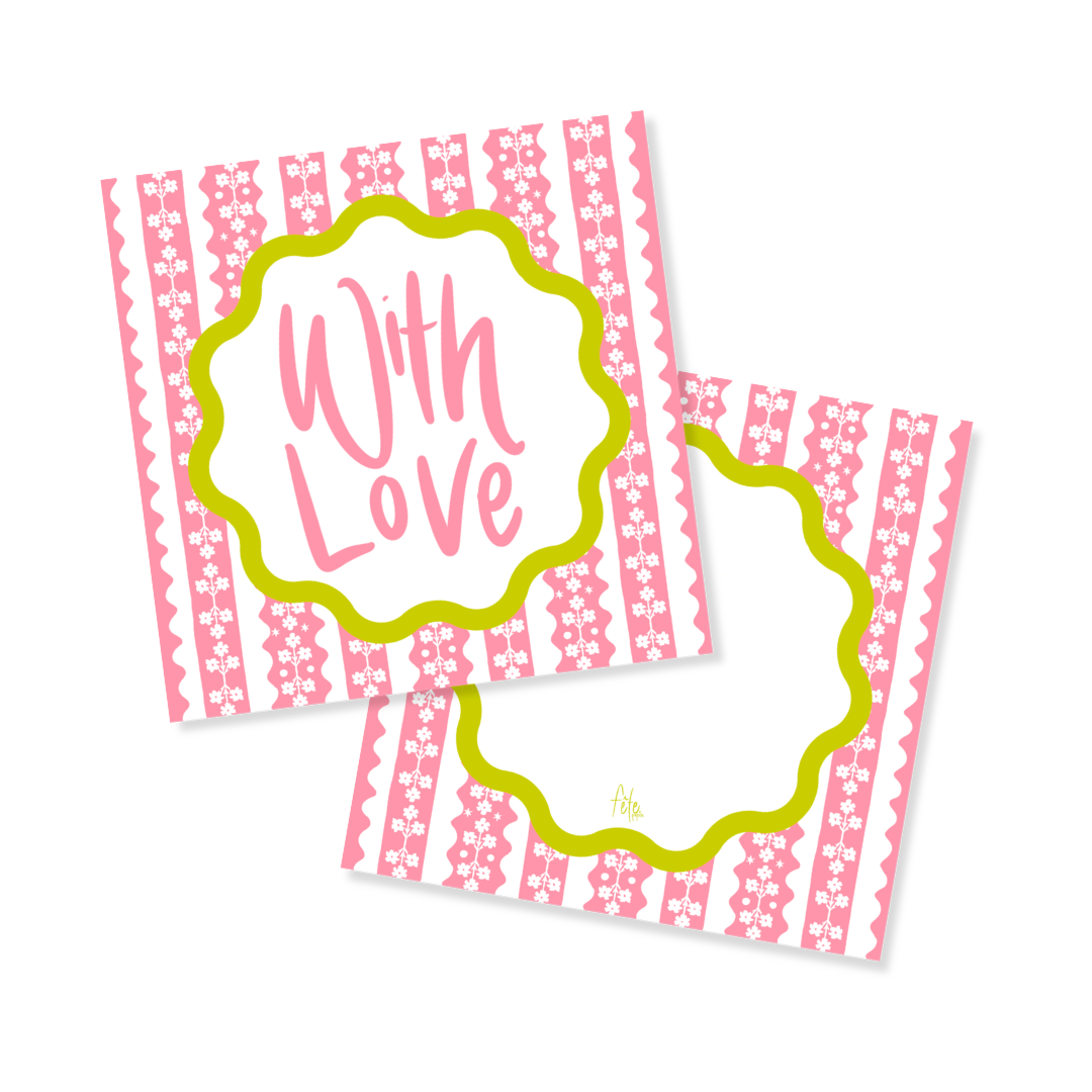 Garden of Fête Star Climbing Floral Tags or Stickers